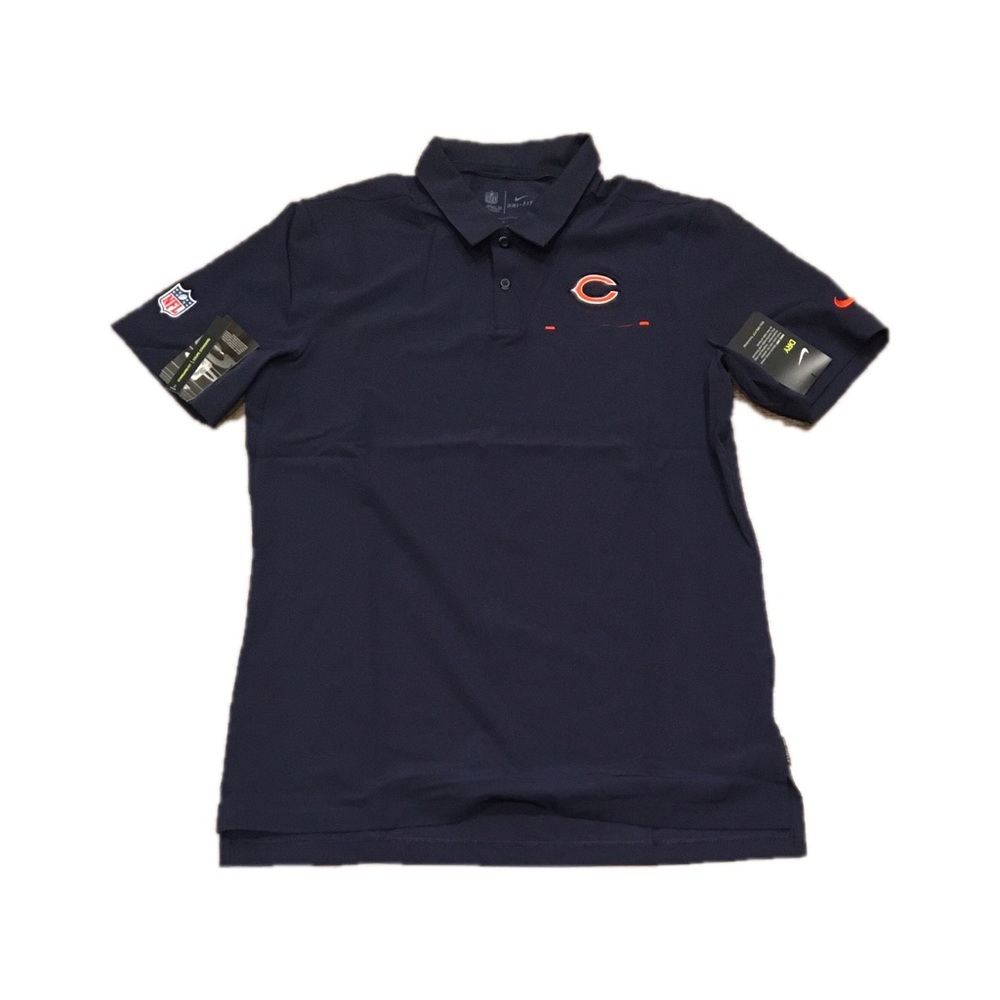 Chicago Bears Nike Dri Fit‎ Elite Polo Shirt Medium